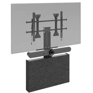 Chief Fusion Storage Cabinet FCASTC Black for 50 to 86 Inch Screens with Acoustic Felt Front Cover