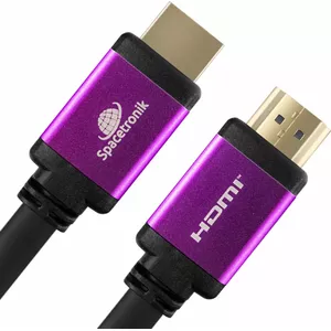 HDMI kabelis Spacetronik 1.5 m — HDMI uz HDMI, melns