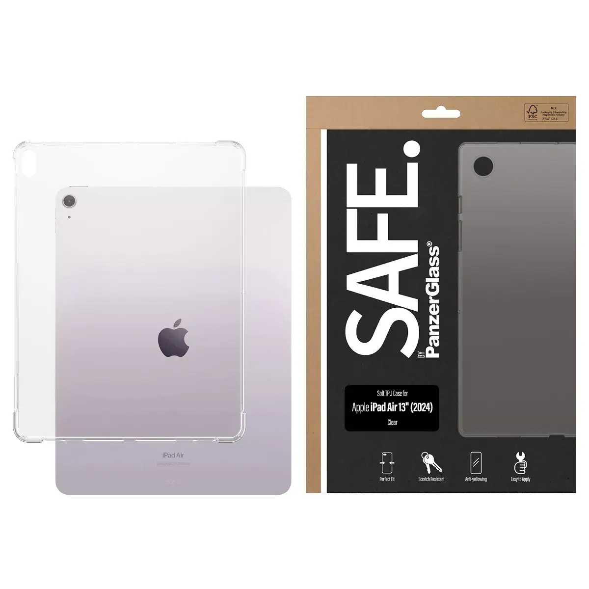 Чехол TPU PanzerGlass SAFE. by ® iPad Air 13" 2024 Photo 2