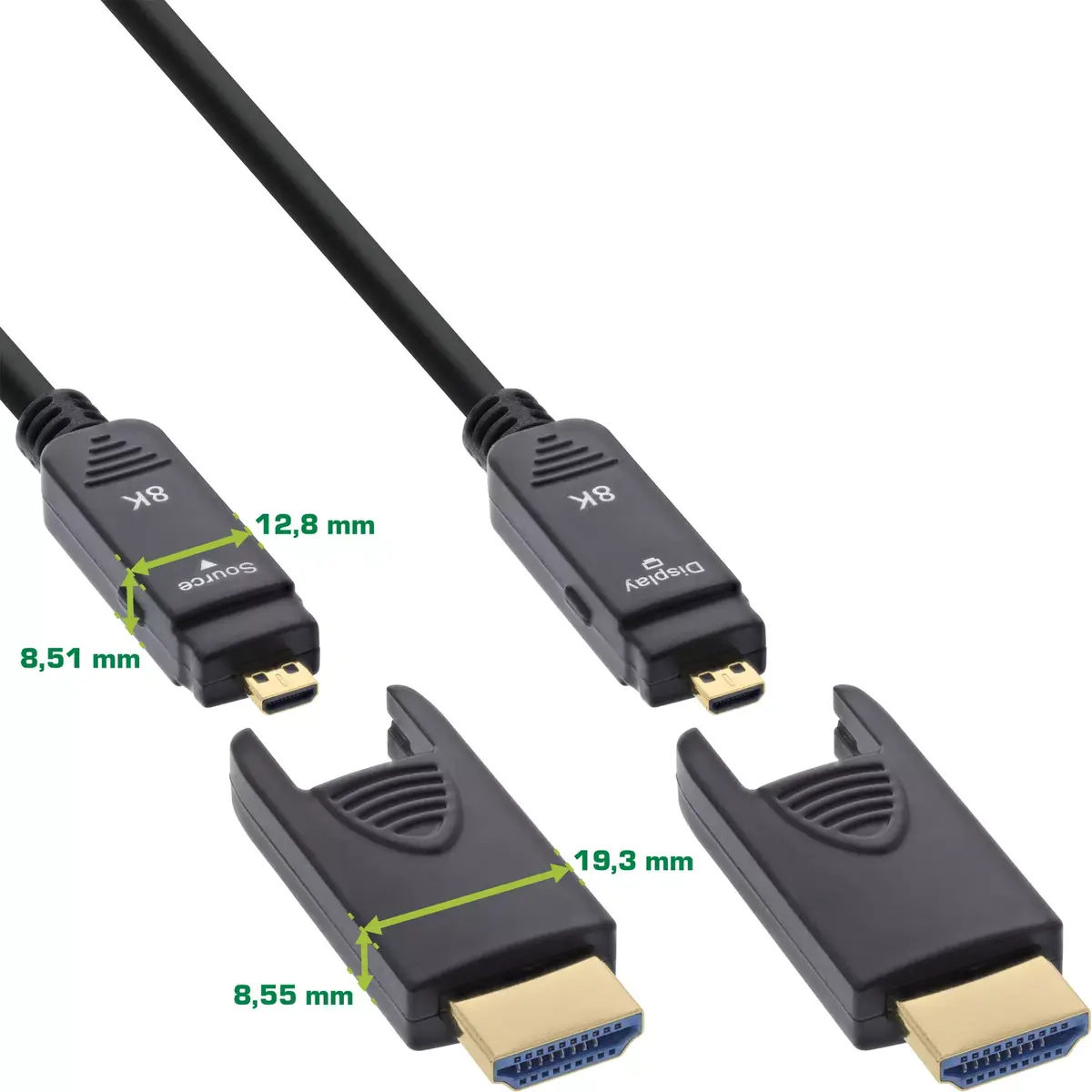 InLine HDMI AOC kabelis Ultra High Speed HDMI 8K4K Photo 2
