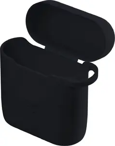 Silicone protective case for Apple AirPods 2nd gen by 3MK — Black