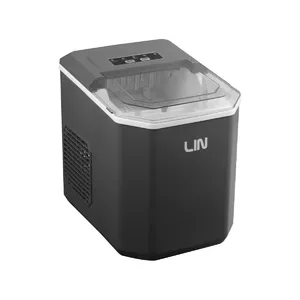 Ice cube maker LIN ICE-G9 Grey Compact Design — countertop ice maker, portable grey finish