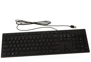 Keyboard Dell USB 104-Key RKR0N with Multimedia Keys, wired USB connection