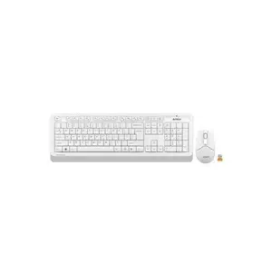 Wireless keyboard and mouse set A4Tech FG1012 US layout White