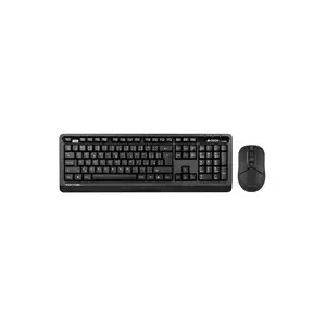 Wireless keyboard and mouse set A4Tech FG1012S Black with CZ/SK layout