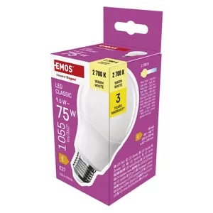 LED bulb EMOS CLS A60 9.5W 1055 lm E27 Warm White