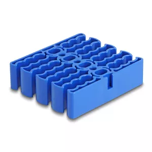 Cable holder DeLOCK 66325 blue 24 cable entries