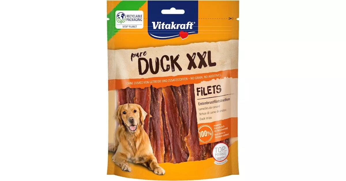 Sunīu gardums Vitakraft Duck Fillets XXL