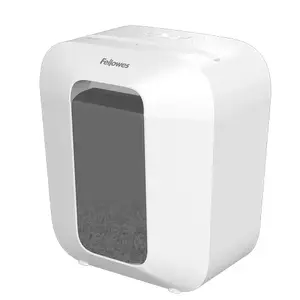 Шредер для бумаги Fellowes LX Series 100109815 — лентовая резка 4×37 мм, корзина 11,5 л, 310×220×361 мм, белый