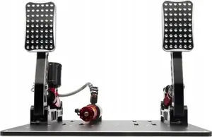 Hydraulic Pedal Set Simagic P2000 with 200 kg Loadcell, Crimson Edition