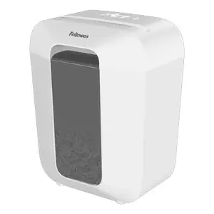 Cross-Cut Shredder Fellowes LX50 White Safety Lock 4x37mm 17L