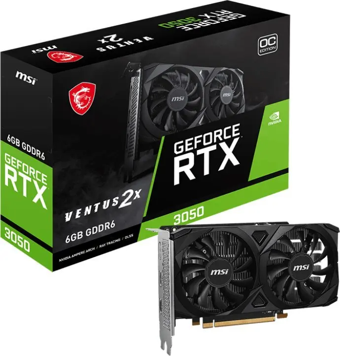 MSI VENTUS GeForce RTX 3050 2X