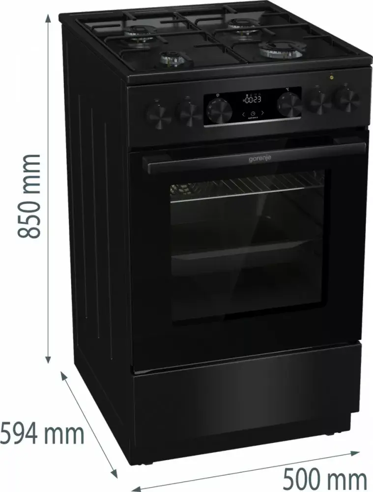 Gorenje GKS5C70BJ газо‑электрическая плита Photo 2
