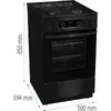 Gorenje GKS5C70BJ газо‑электрическая плита Photo 2