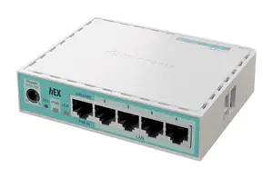 Wired Router Mikrotik hEX Gigabit Ethernet 950 MHz 512 MB White