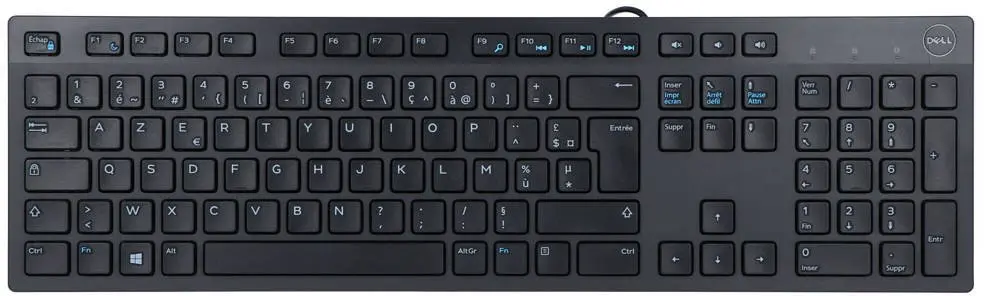Vadu tastatūra Dell KB216 USB AZERTY