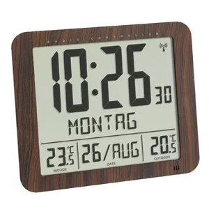 Digitālais modinātājpulkstenis TFA-Dostmann 60.4518.08 Koks LCD 433 MHz