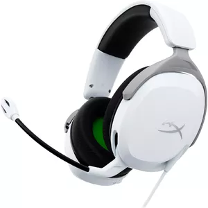 Wired gaming headset HyperX CloudX Stinger 2 Core for Xbox — white, circumaural, 10–25,000 Hz, 1.3 m cable, 275 g