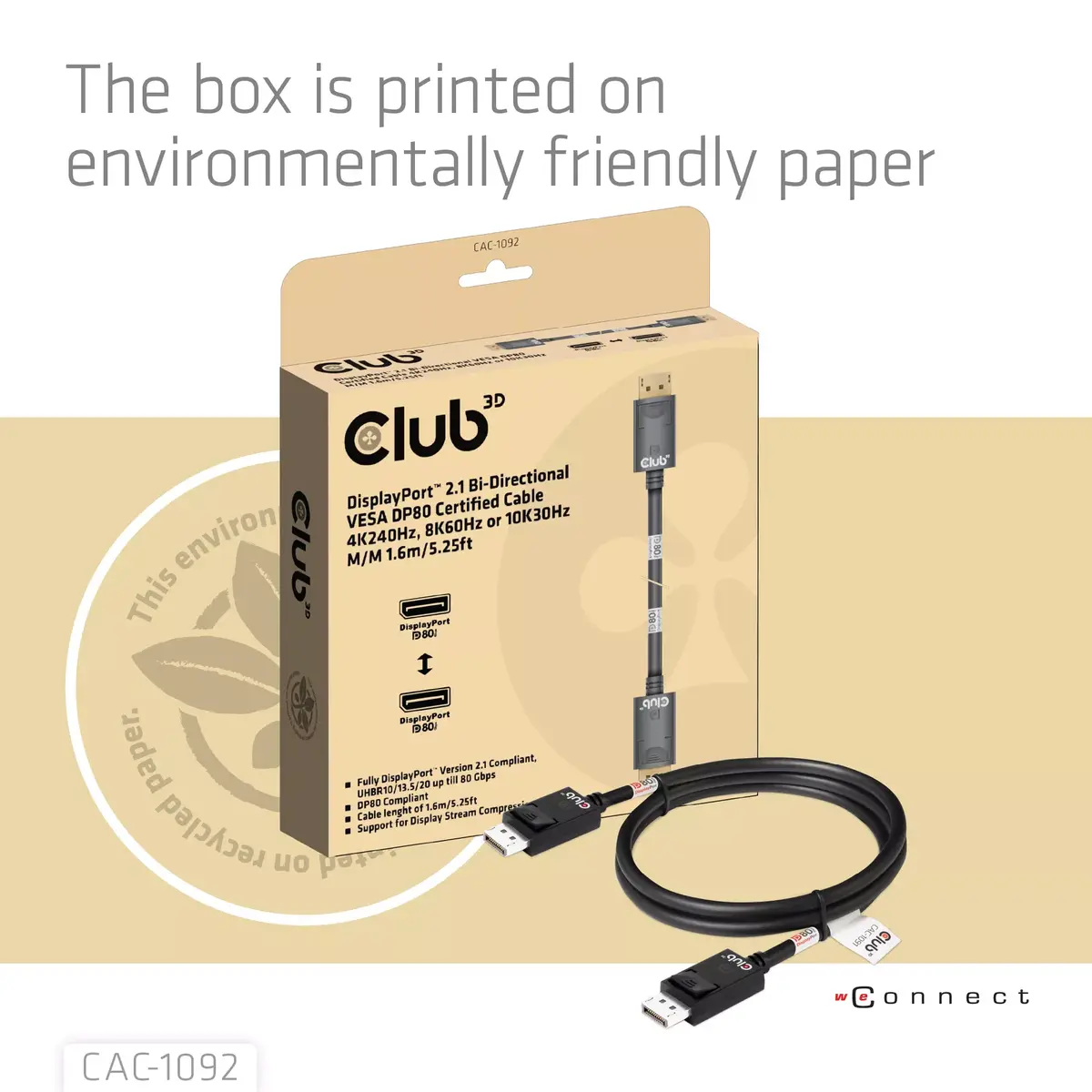 DisplayPort kabelis CLUB3D CAC-1092 Photo 9