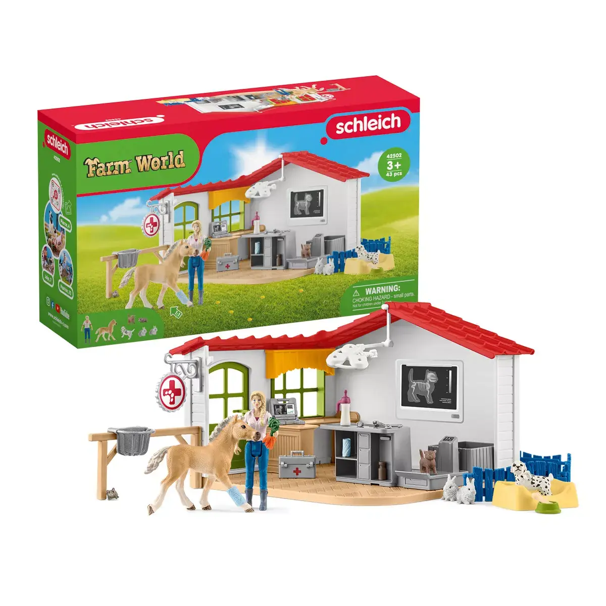 Schleich Veterinarian Practice with Pets 42502 playset Photo 3