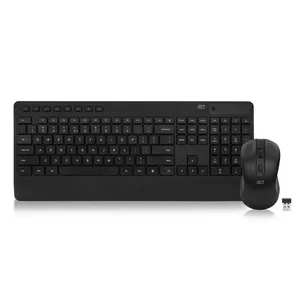 ACT bezvadu tastatūras un peles komplekts Qwerty kluss klikšķis videi draudzīgs