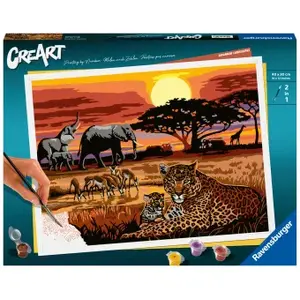 Color by numbers kit Ravensburger 23548 — acrylic paint, 40×30 cm image, 1 piece, for adults