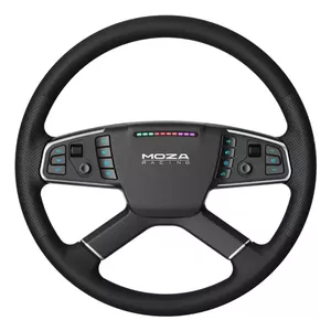 Рулевое колесо Moza Racing TSW Проводное Беспроводное ПК Черное Алюминий Искусственная кожа