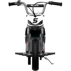 Elektriskais bērnu netīrumu velosipēds Razor MX350 (modelis 15159101) — 24V 100W, 12" pneimatiskie riteņi, max slodze 64 kg