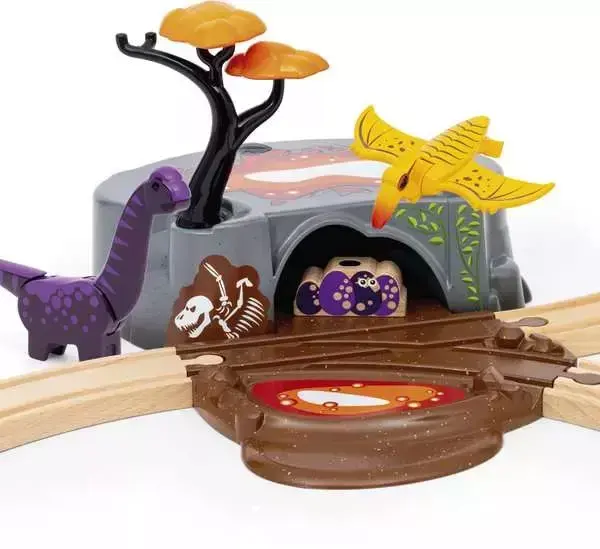Vilcienu un trases komplekts BRIO Dinosaur Adventure Set Photo 7