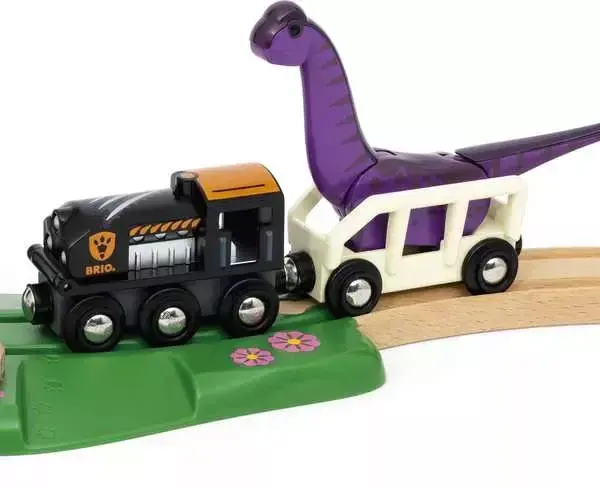 Vilcienu un trases komplekts BRIO Dinosaur Adventure Set Photo 10
