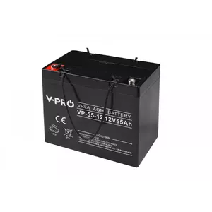Akumulators VIPER VPRO 12V 55Ah (aizvērts AGM) modelis 22725 rezerves un UPS barošanai