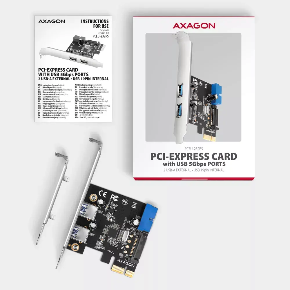 PCIe controller Axagon PCEU-232RS Photo 5