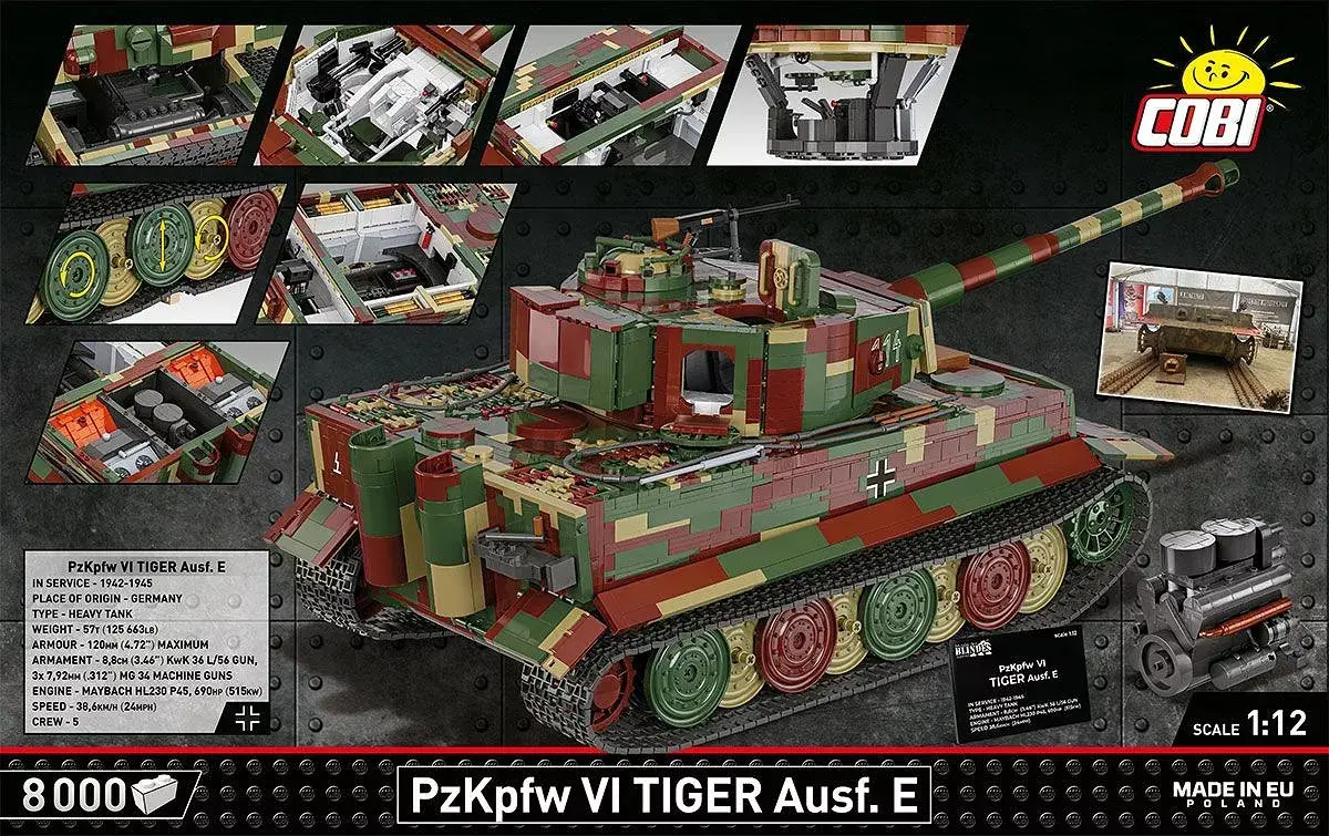 Cobi PzKpfw VI Tiger Ausf. E - Executive Edition komplekts Photo 5
