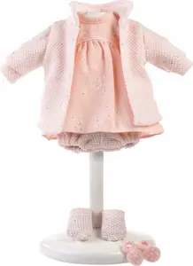 Leļļu kleita Llorens 33128 priekš 3+ gadus vecām lellēm, auduma tērps 32–38 cm lellēm