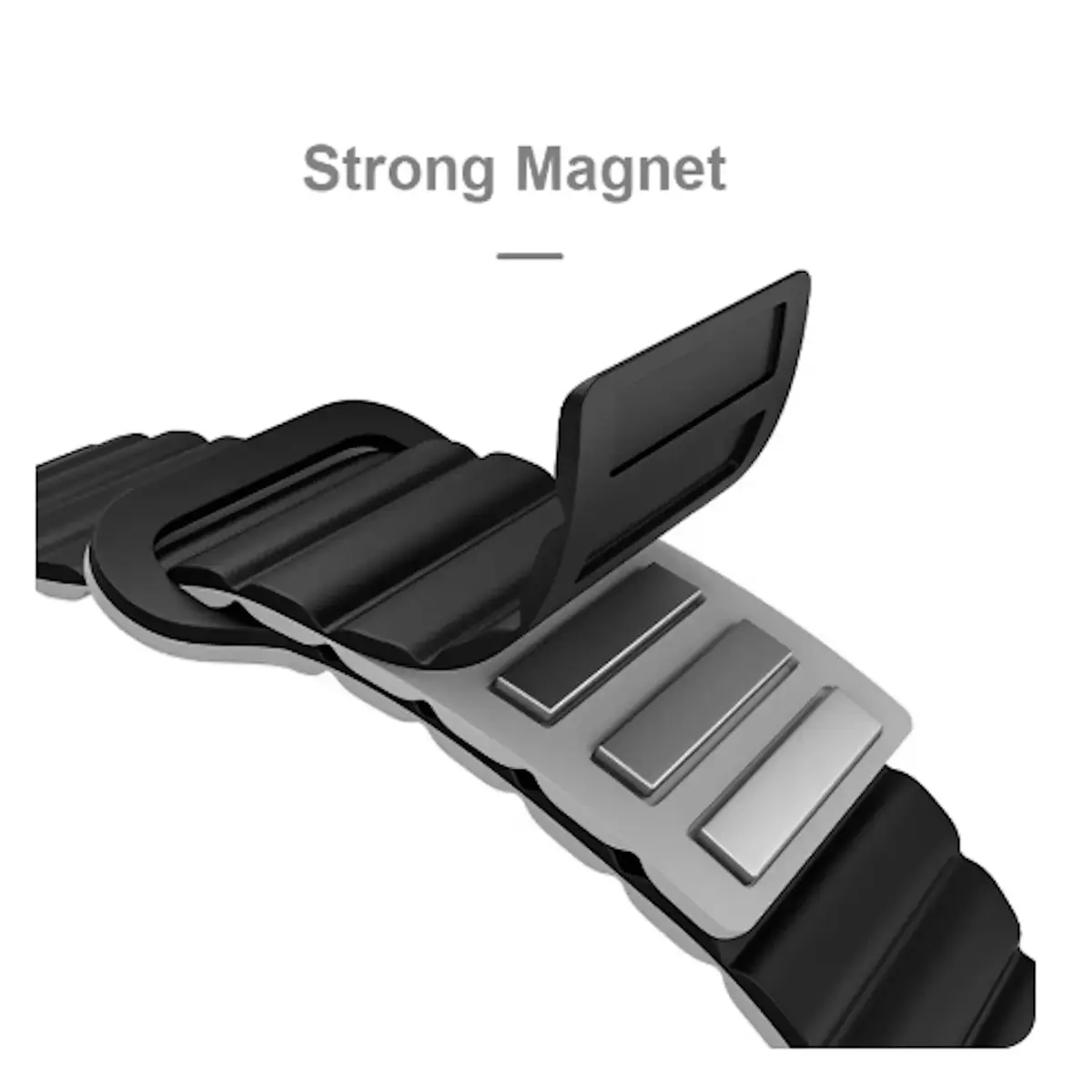 Riff Loop magnetic silicone strap RF-20mm-LPM-BK — 20 мм Photo 2
