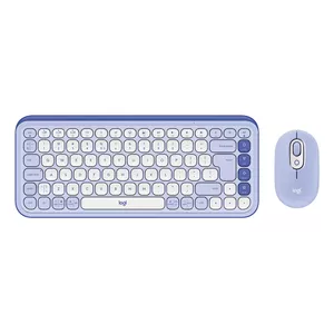 Клавиатура и мышь Logitech POP Icon Combo Bluetooth QWERTY Lilac White