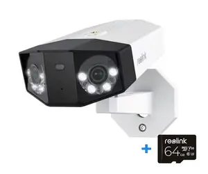 IP-камера видеонаблюдения Reolink DUO Series P750 уличная bullet 16 МП 7680×2160 CMOS 1/2.7" 2.8 мм 180°×55° PoE IP67 встроенный свет микрофон динамик