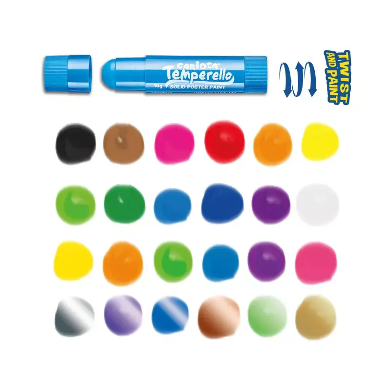 Carioca 43290 tempera paints, solid, 24 colors Photo 2