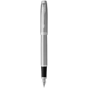 Перьевая ручка Parker 2143635 — корпус нержавеющая сталь, синий чернила, 119 мм, 24 г