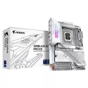 Материнская плата GIGABYTE Z890 AORUS PRO ICE — Intel Z890, LGA 1851, ATX, DDR5, 4 слота, 4x M.2, 2.5Gb LAN, Wi‑Fi