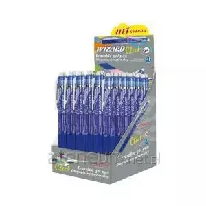 Dzēšams marķieru komplekts Titanum Wizard 0,7 mm zils — 24 gab.