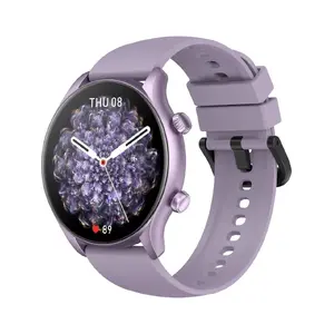 Viedpulkstenis Zeblaze Btalk 3 Plus — 1,39" (3,53 cm) IPS 360×360 px skārienekrāns, silikona siksniņa, violeta