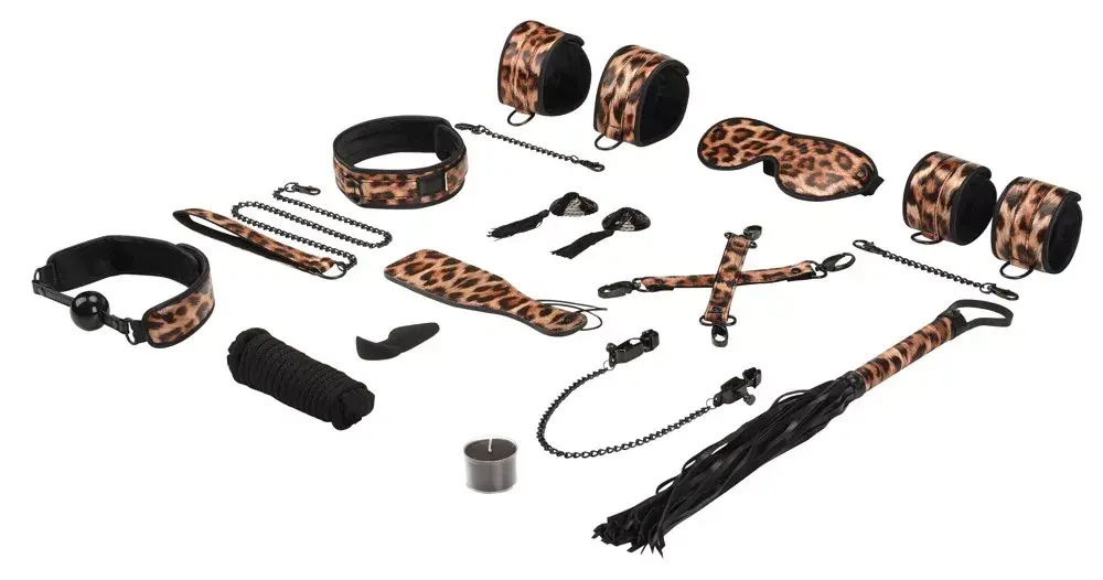 Набор для бондажа Liebe Seele LS Leopard Print 13 шт. Photo 2