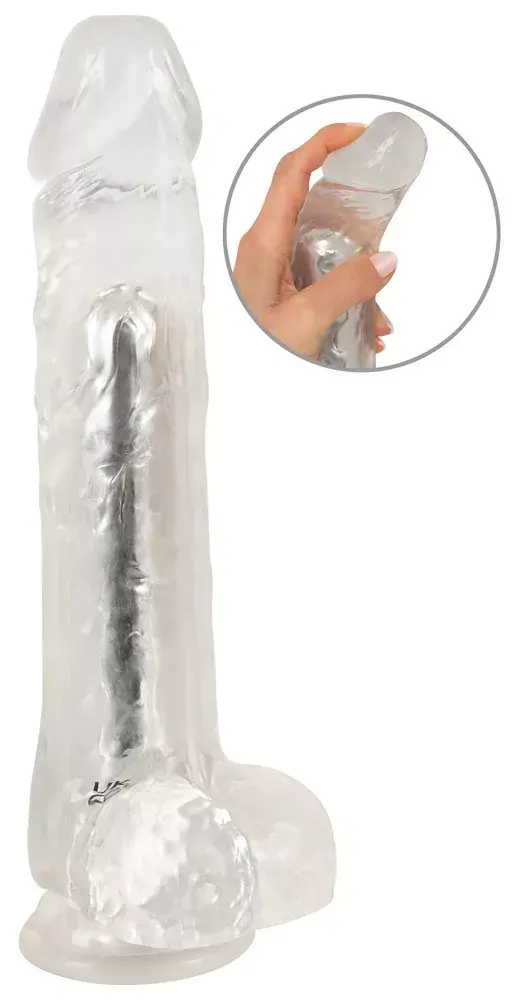 Вибратор Crystal Crystal Clear — перезаряжаемый, 24,5 см Photo 2