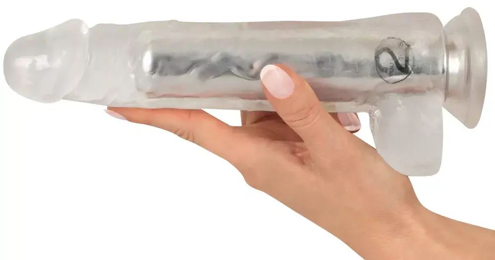 Вибратор Crystal Crystal Clear — перезаряжаемый, 24,5 см Photo 7