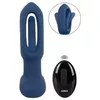 Анальный вибратор ANOS Silicone Black — конический плаг Photo 2
