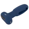 Анальный вибратор ANOS Silicone Black — конический плаг Photo 5
