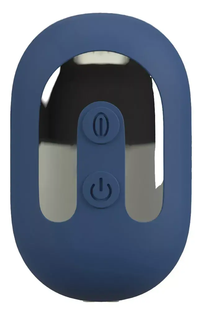 Анальный вибратор ANOS Silicone Black — конический плаг Photo 6
