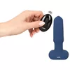 Анальный вибратор ANOS Silicone Black — конический плаг Photo 7