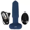 Анальный вибратор ANOS Silicone Black — конический плаг Photo 11